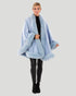 Cashmere Cape With Fox Trim