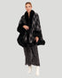 Cashmere Cape With Fox Trim
