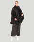 Cashmere Cape With Fox Trim