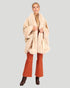 Cashmere Cape With Fox Trim