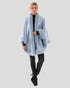 Cashmere Caplet With Fox Trim