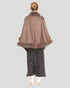 Cashmere Caplet With Fox Trim
