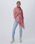 Cashmere Stole With Rex Rabbit Square Trim
