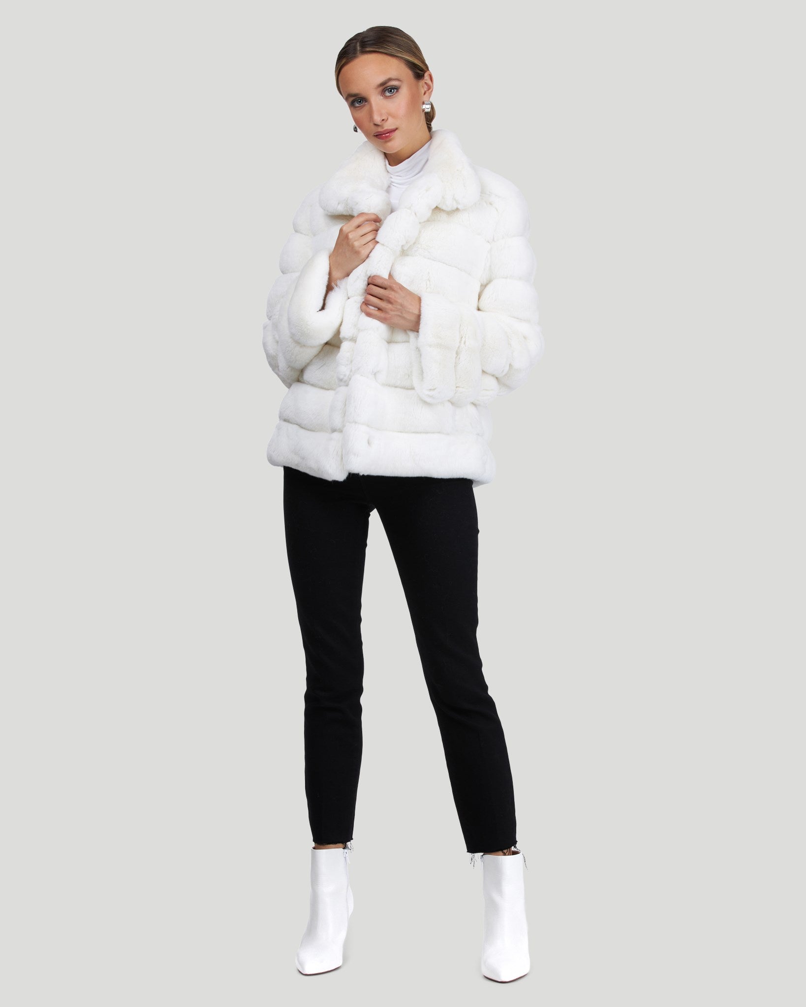 PELLICULE front gather furcoat white｜Yahoo!フリマ（旧PayPay