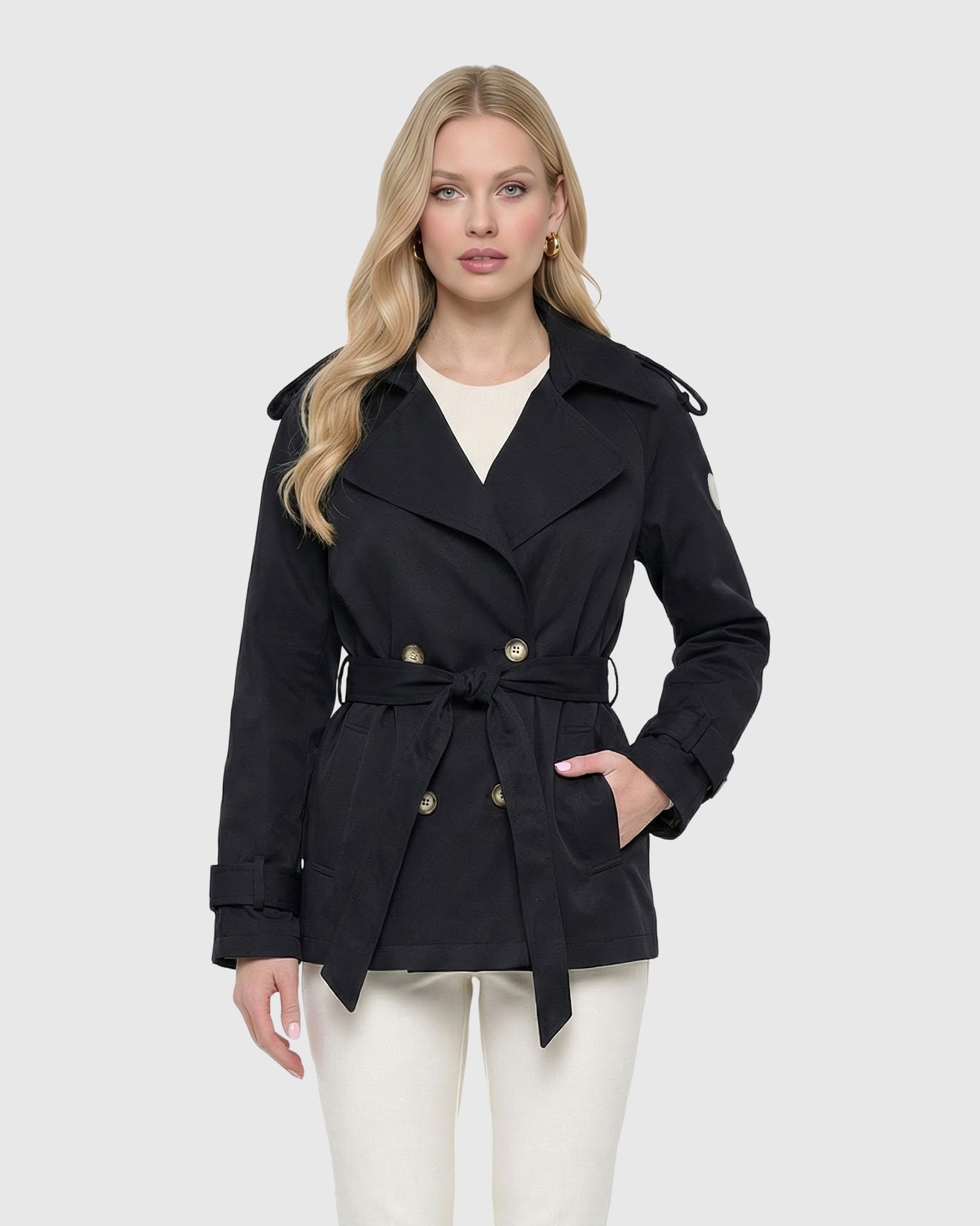 Lightweight Belted Trench Jacket