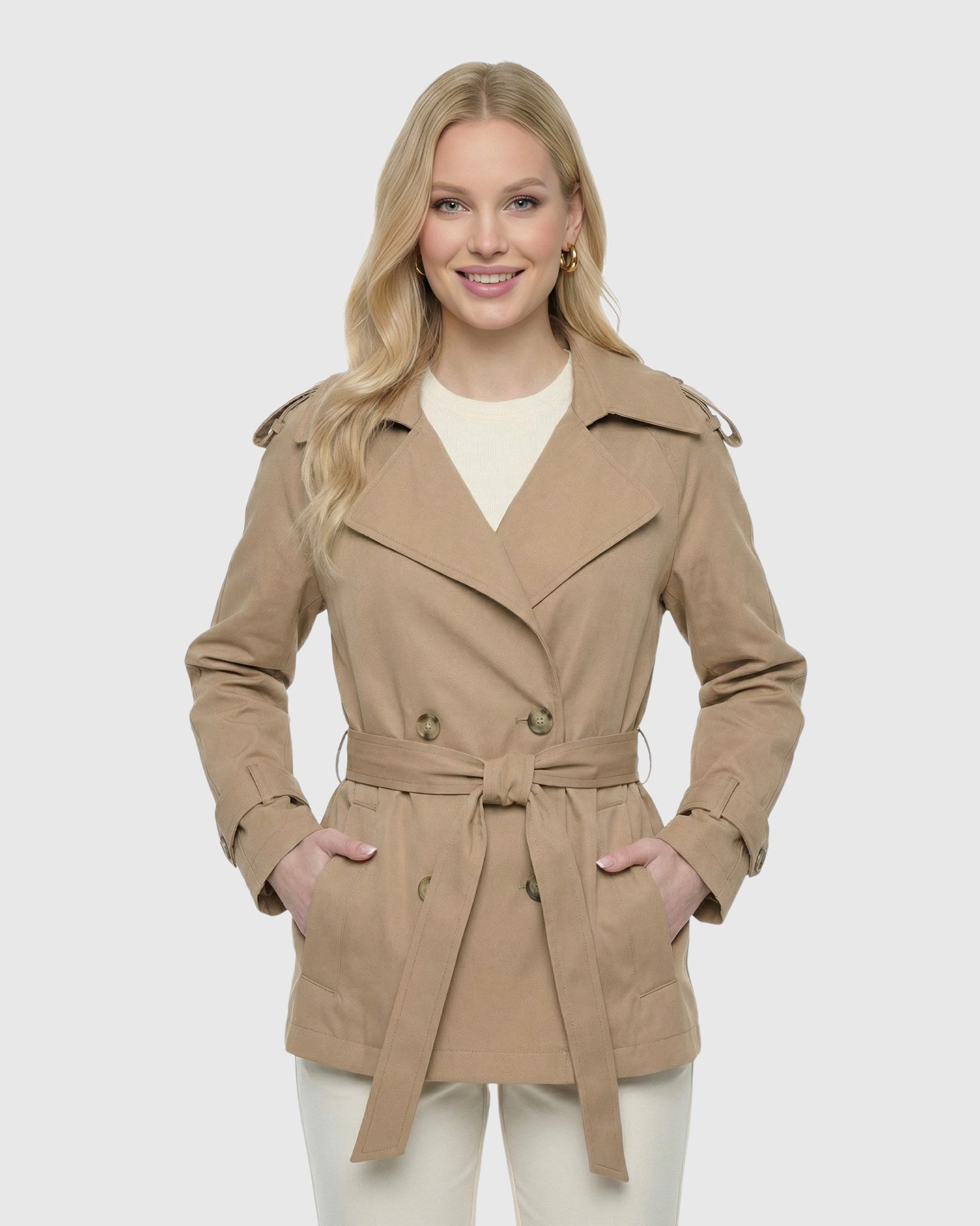 ジャケット・アウター Everyday Belted Trench Jacket herlipto Her lip to - herlipto Everyday Belted Trench Jacket の通販 by ☆'s