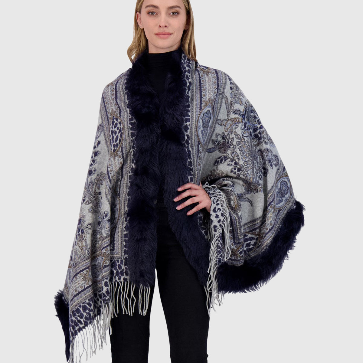 Double Face Stole with Toscana Lamb Trim