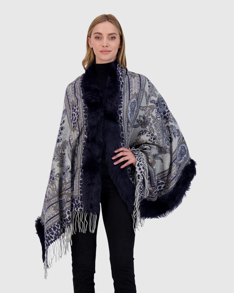 Double Face Stole with Toscana Lamb Trim