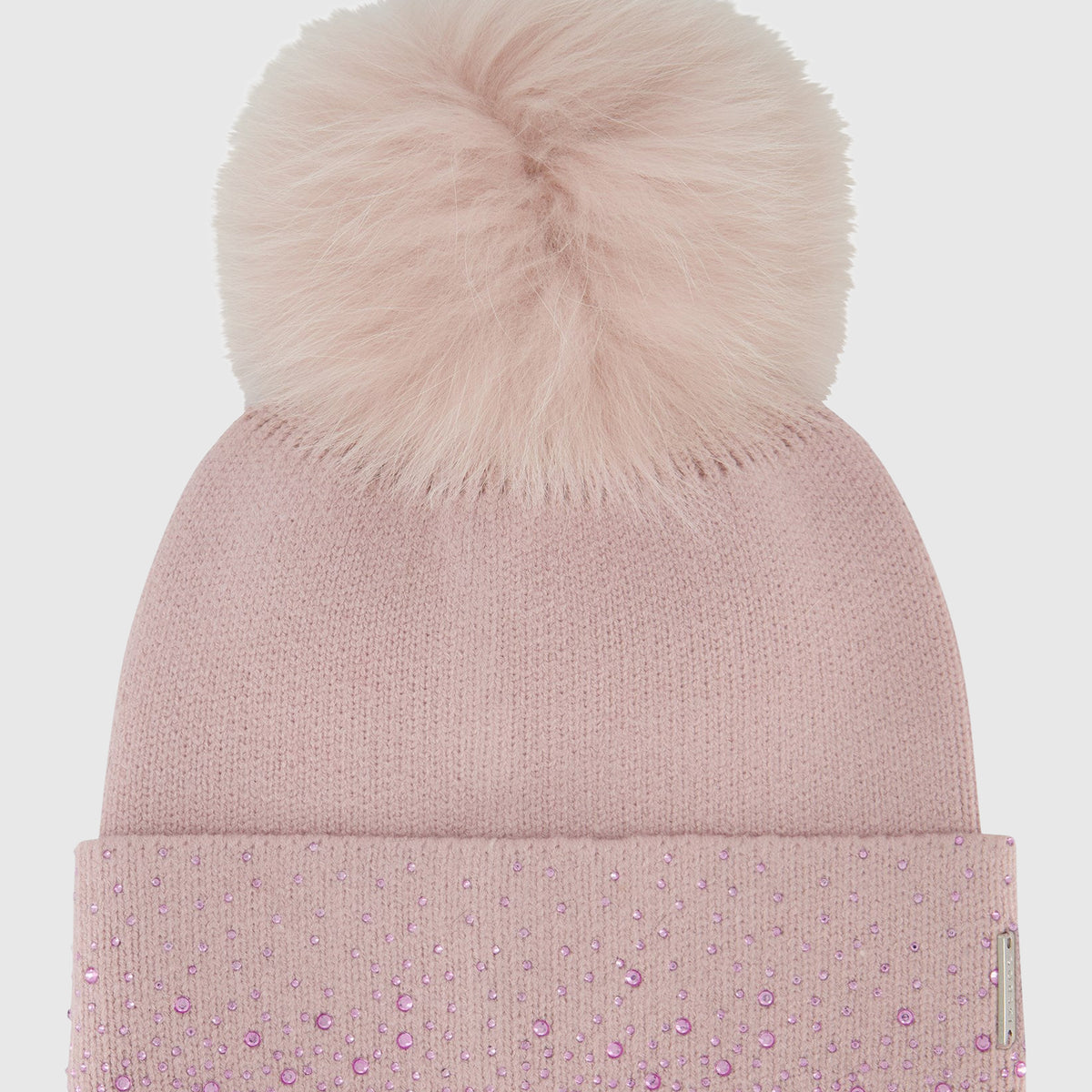 FURLUX Wool and Cashmere PomPom Blush Beanie
NWT Hot Pink Beanie with Matching Pink Raccoon Pom Pom  main image 4