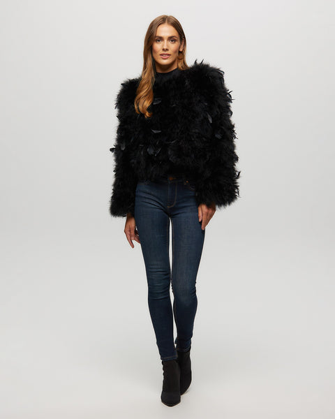 NEW CRIMPED FUR CROPPED BLOUSON | OUTER | STORE | THINGS