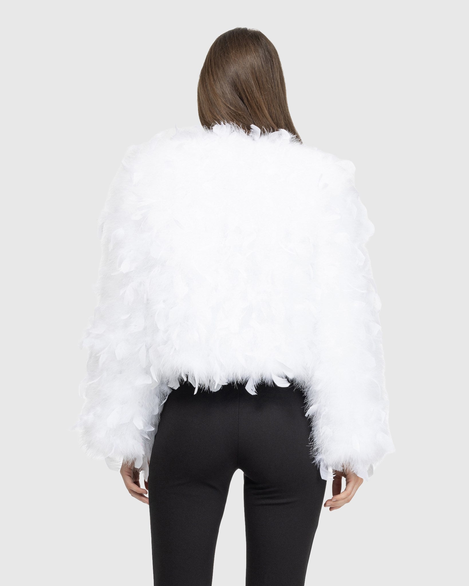 LCMTWX Black Leather Jacket Women Cropped Mens Faux White