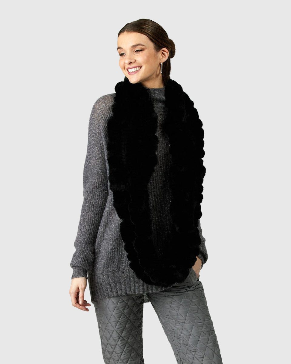 Knit Rex Rabbit Infinity Scarf – Gorski Montreal