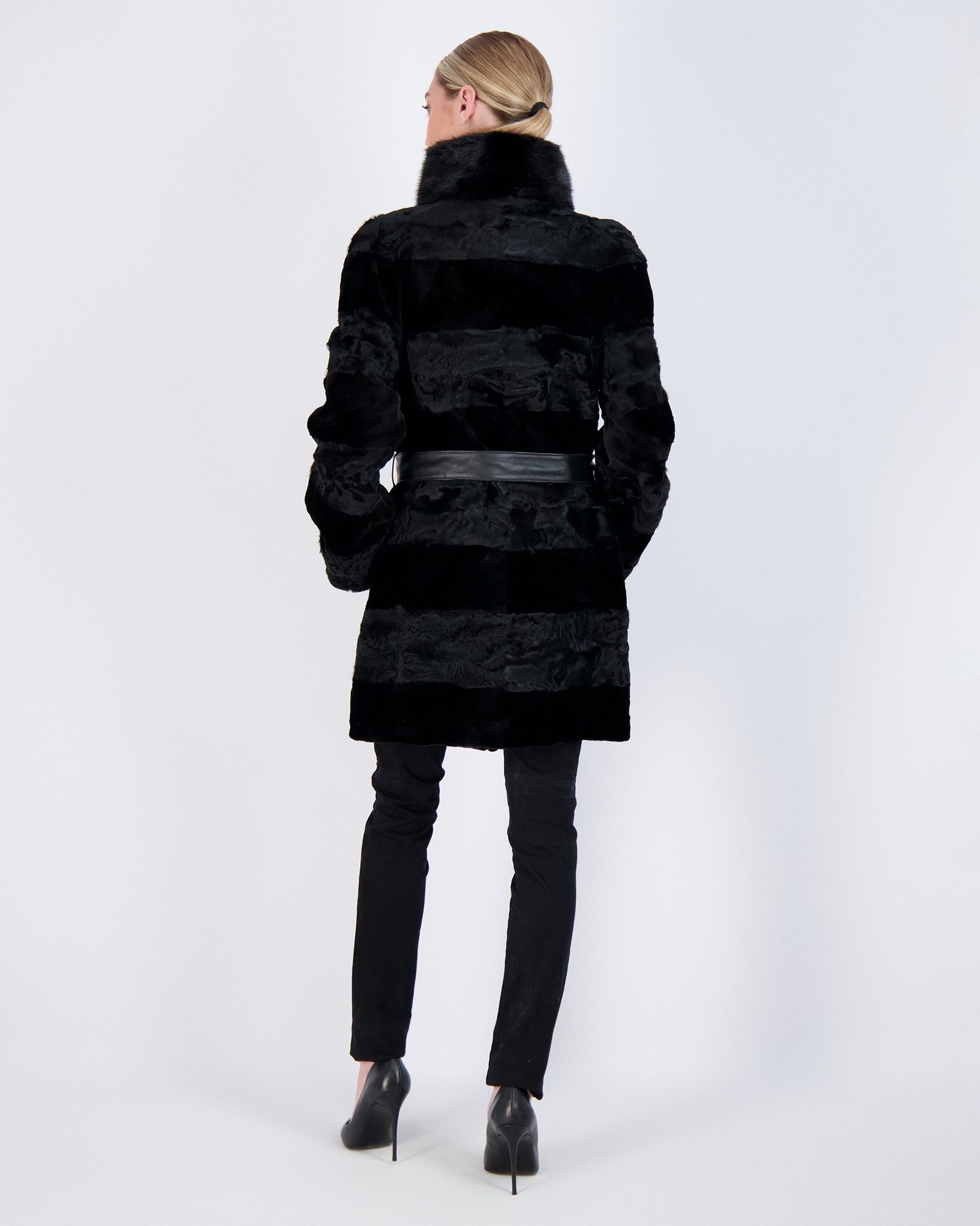 Lamb Stroller with Mink Sections