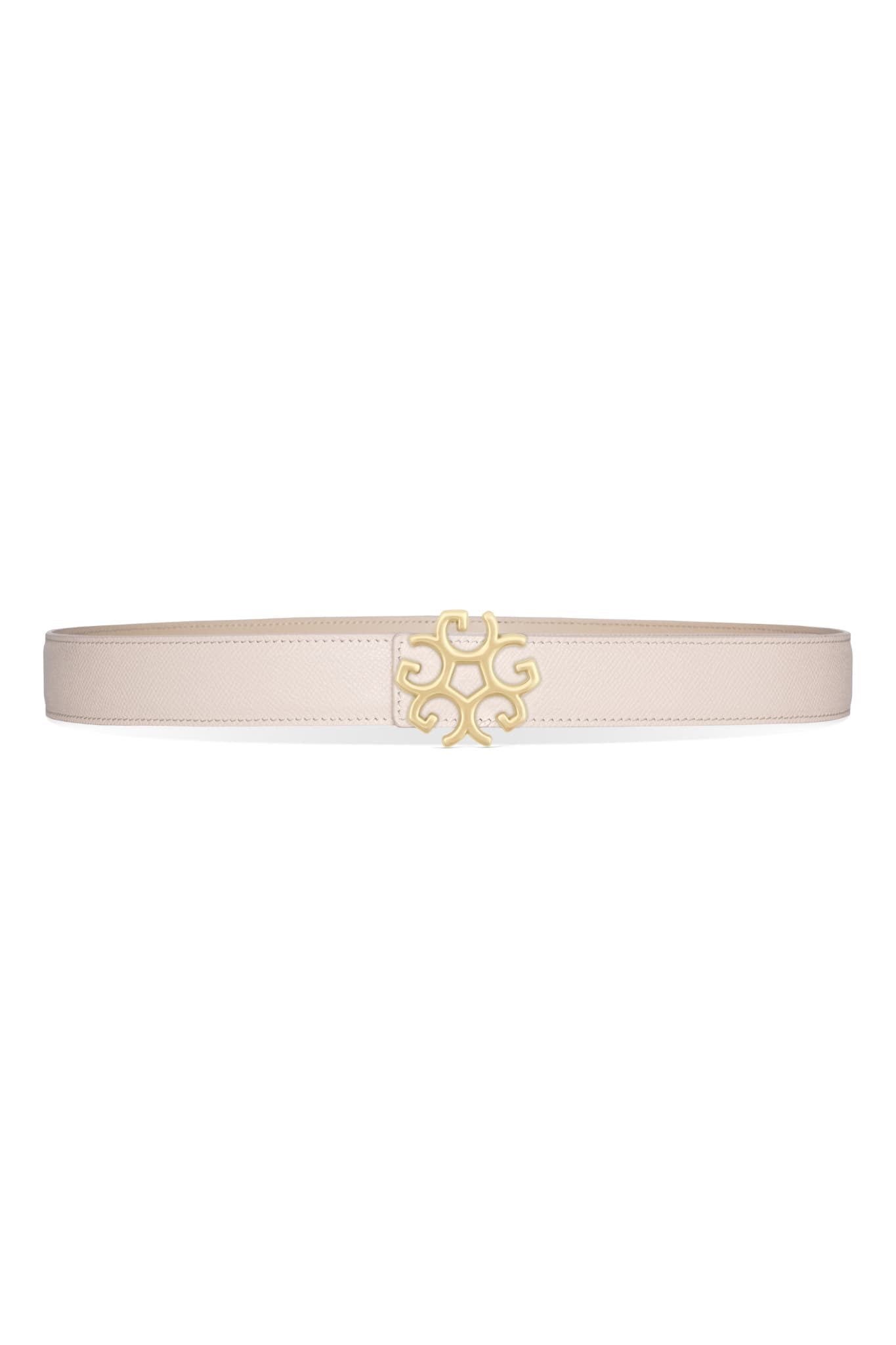 LEATHER BELT, INSIGNIA BUCKLE