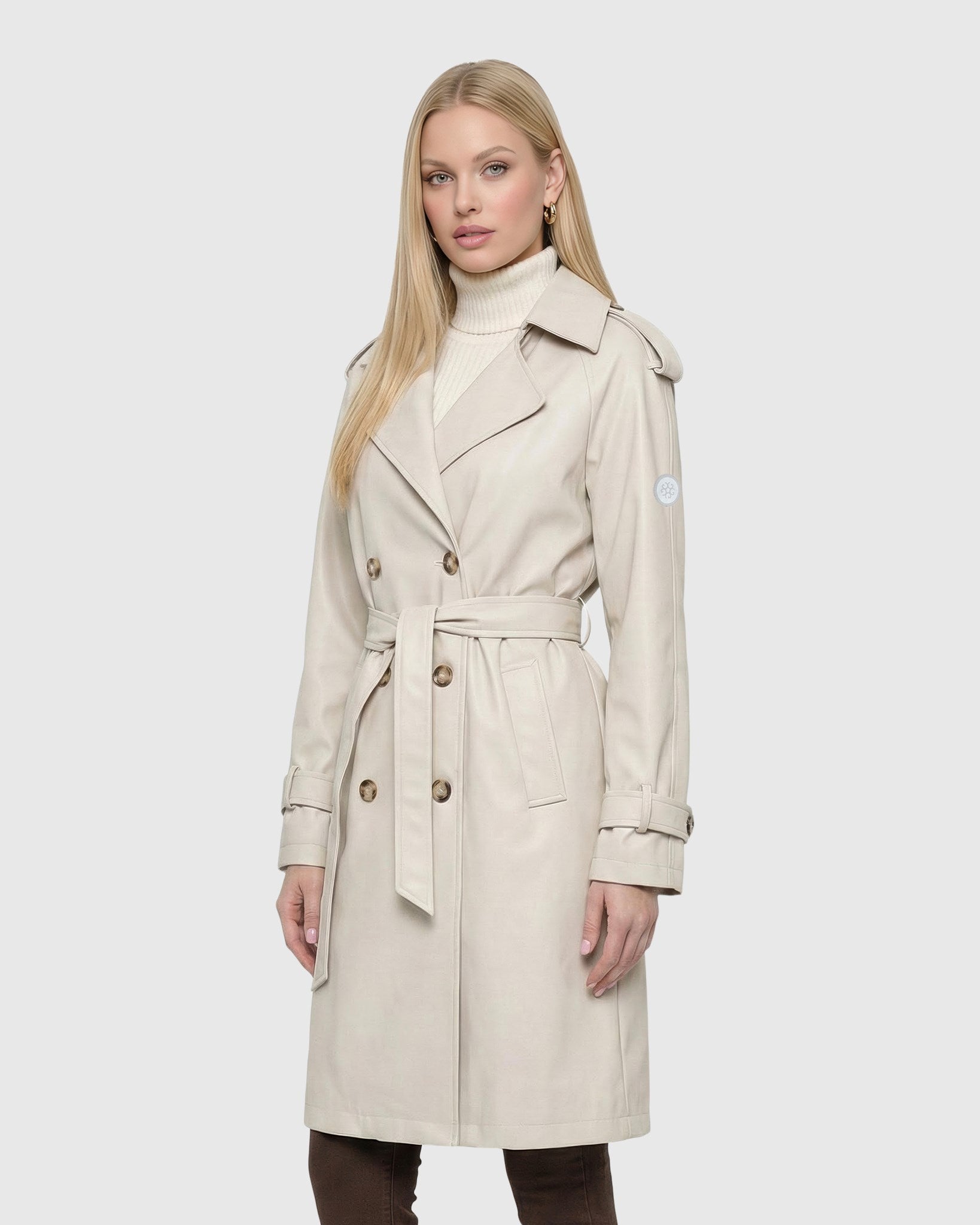 LIGHTWEIGHT BELTED TRENCH COAT