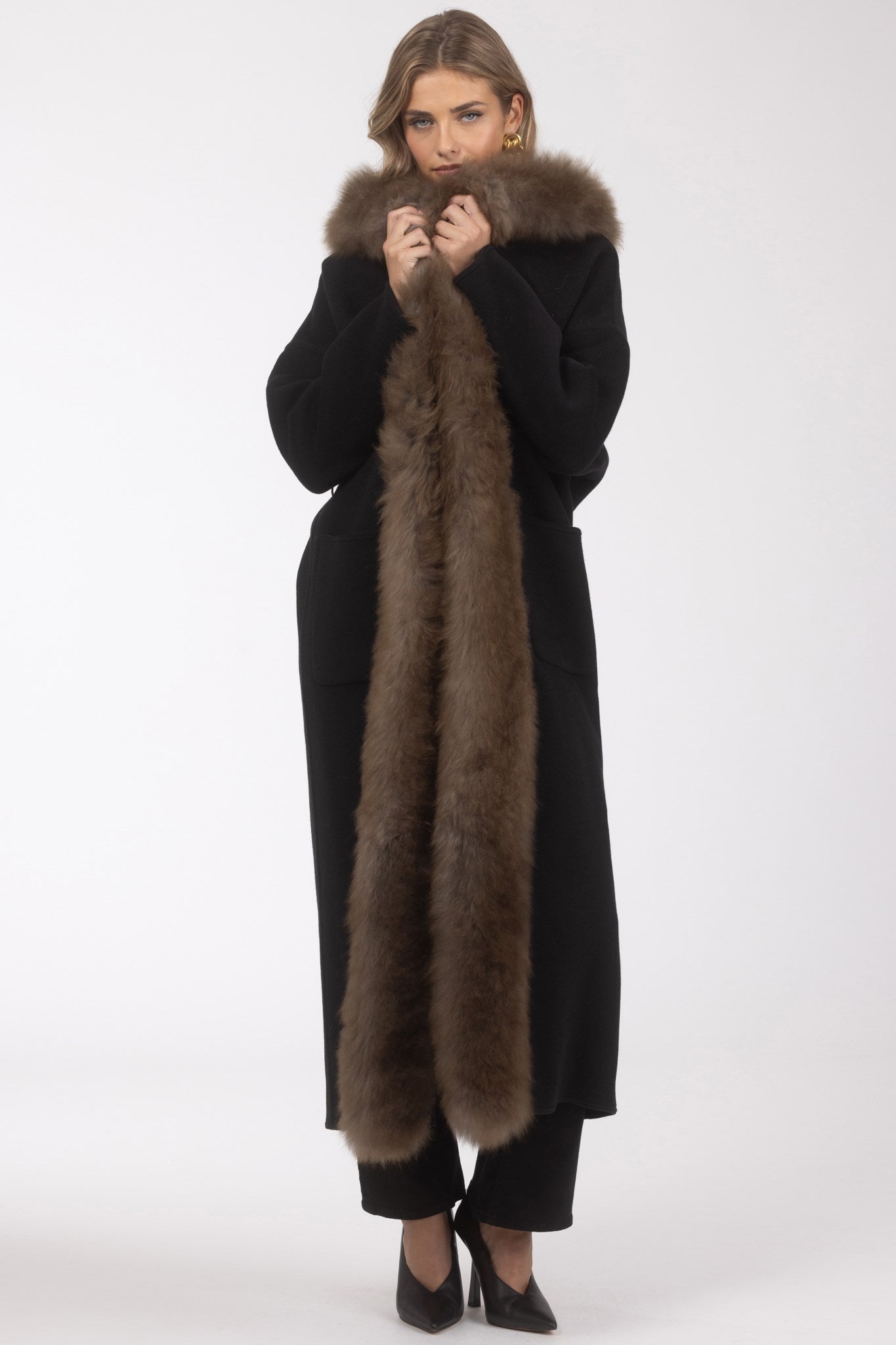 Parka Crafted From Loro Piana Cashmere with Select Cashmere Goat Trim