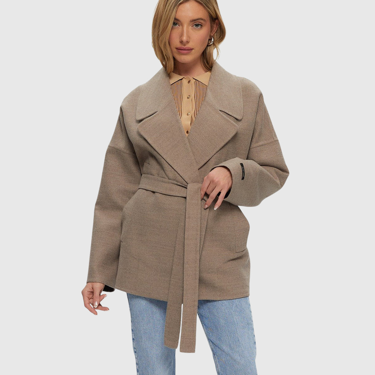 Loro Piana Cashmere Wool Belted Jacket