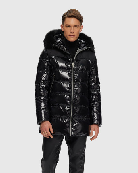 Men's Après-Ski Parka with Detachable Toscana Shearling Lamb Hood Trim