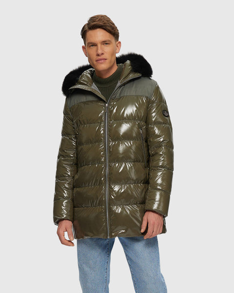 Men's Après-Ski Parka With Detachable Toscana Shearling Lamb Hood Trim