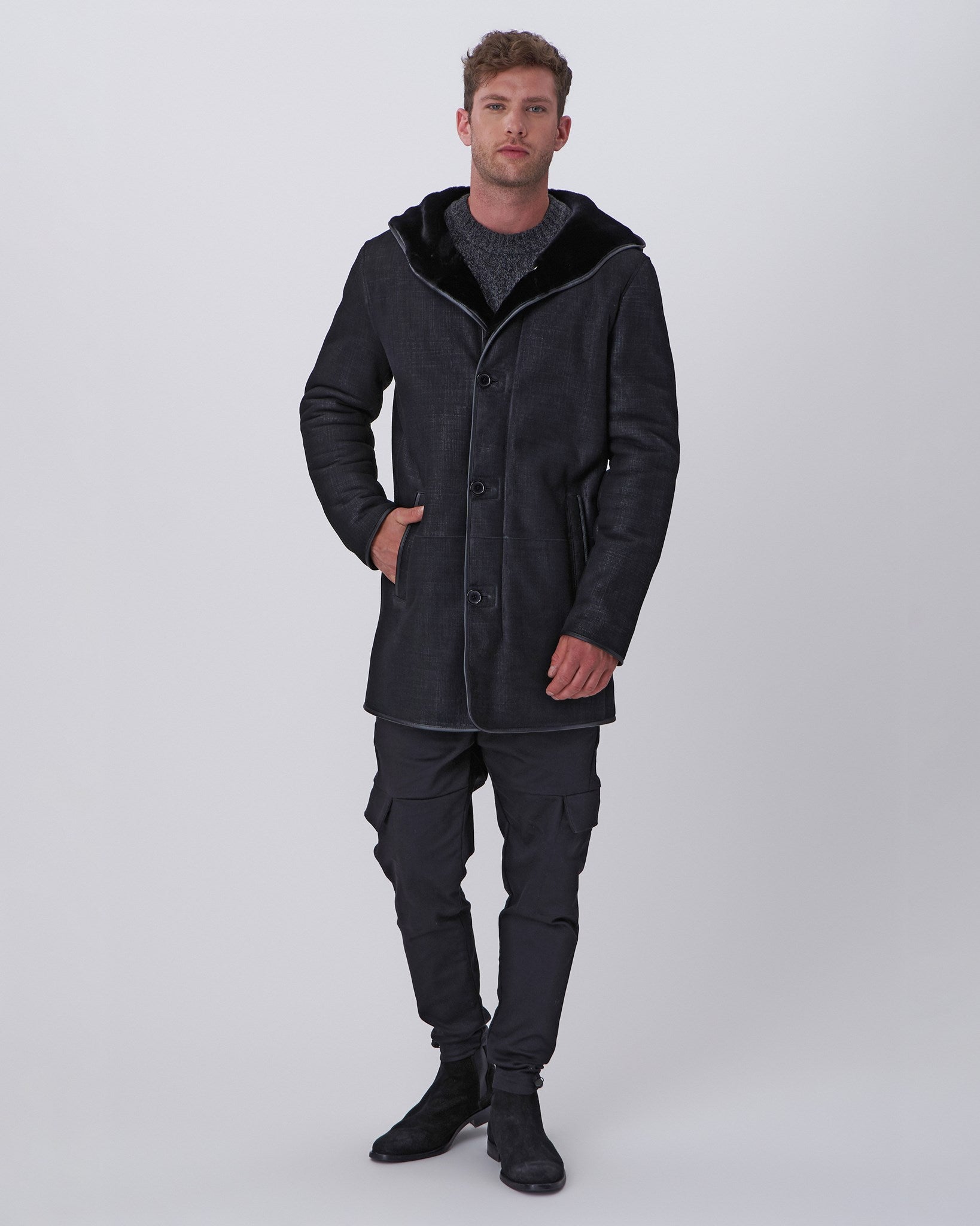 Men Outerwear Jackets & Coats Shearling Collection - Gorski Montreal