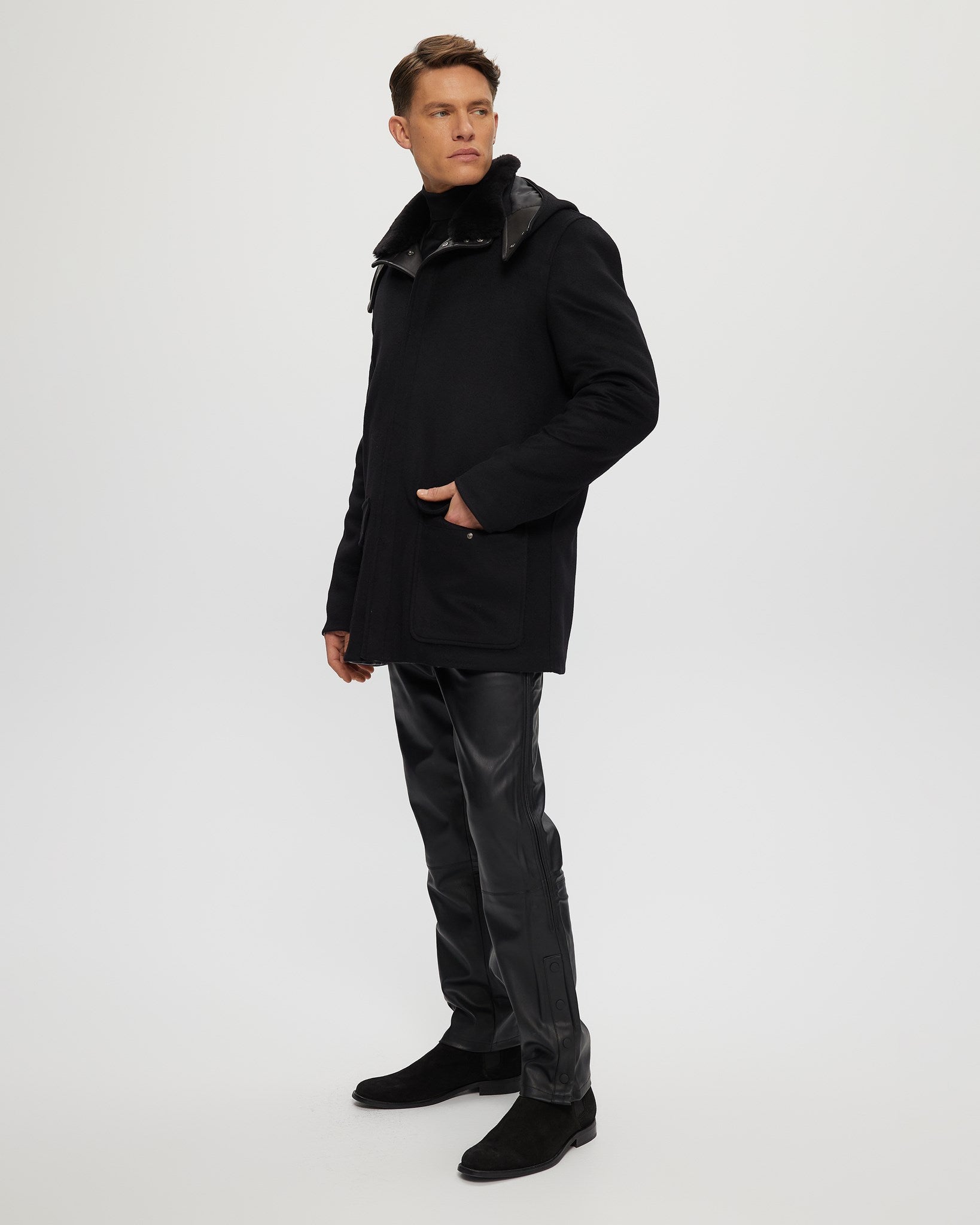 Mens wool parka with hood best sale