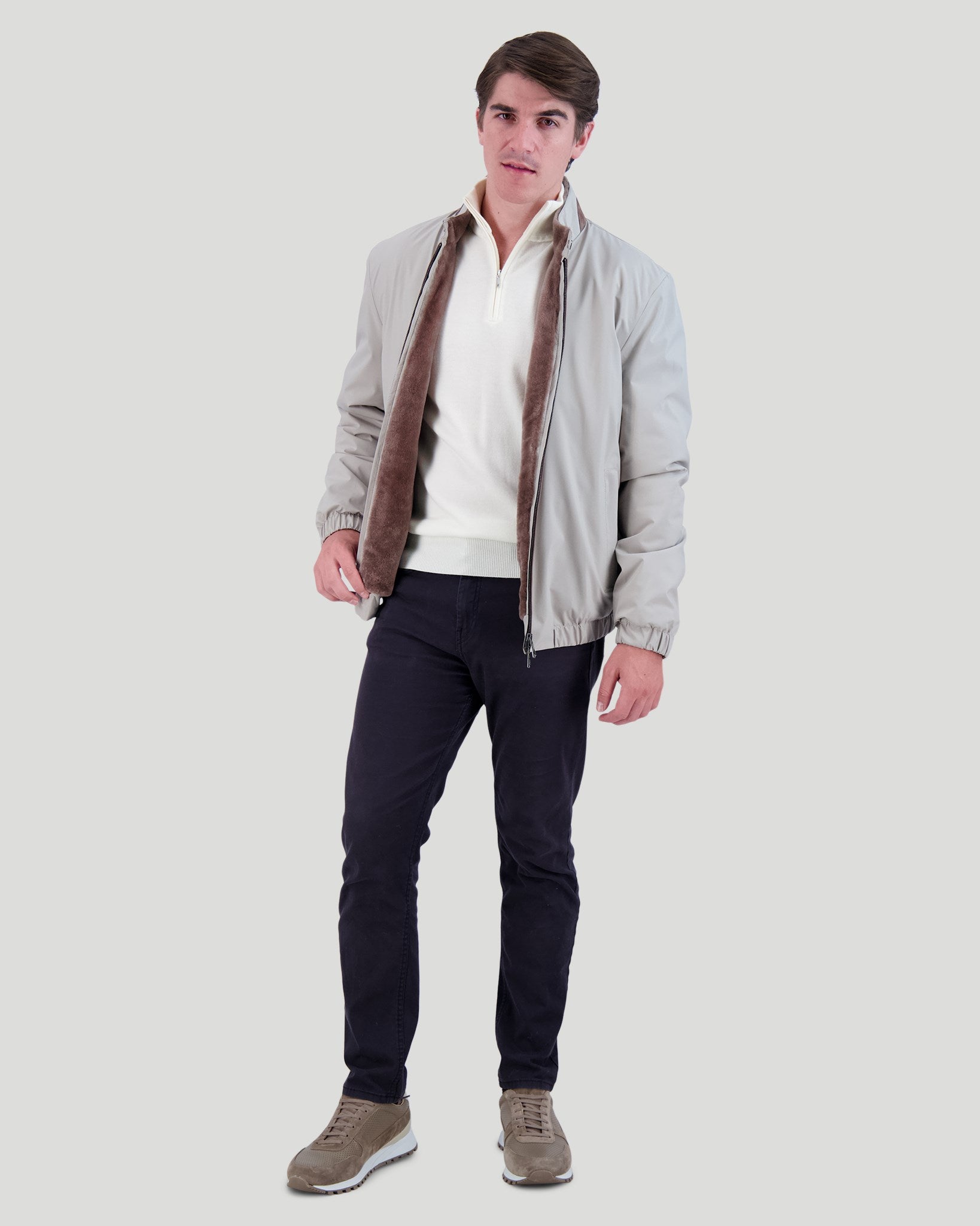 Men's Jacket with Select Shearling Lamb Lining