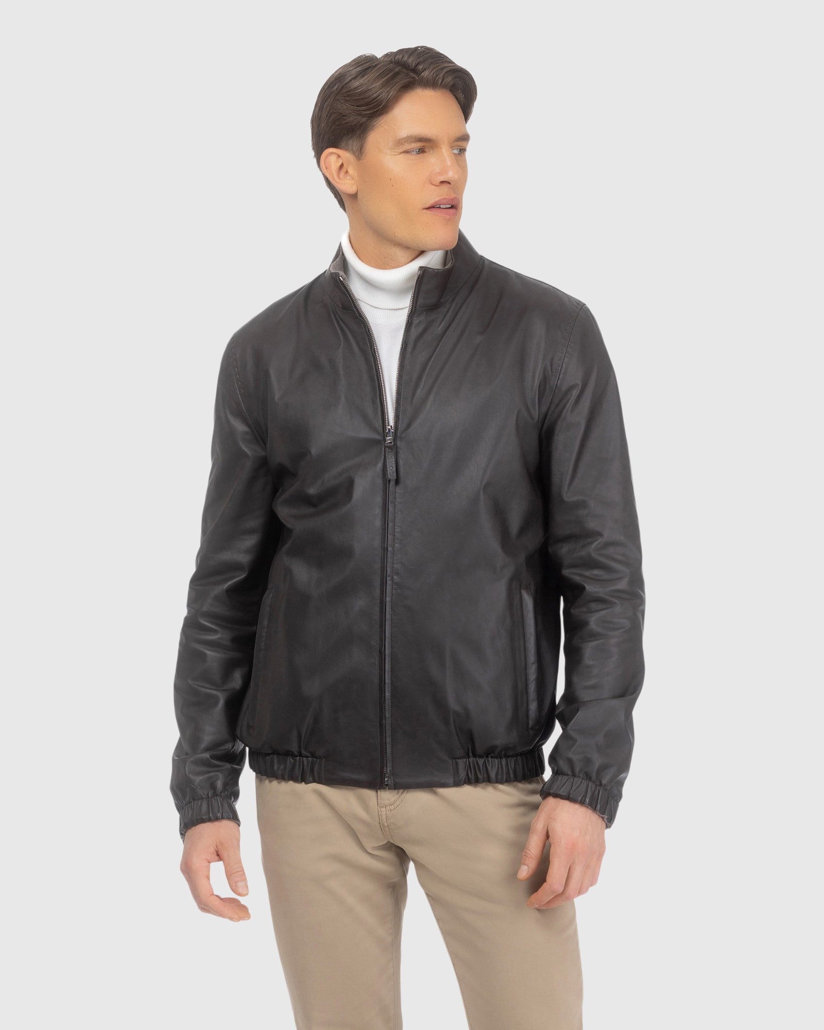 Reversible Jackets Wool Biker Jacket Mens Reversible Jackets Pure