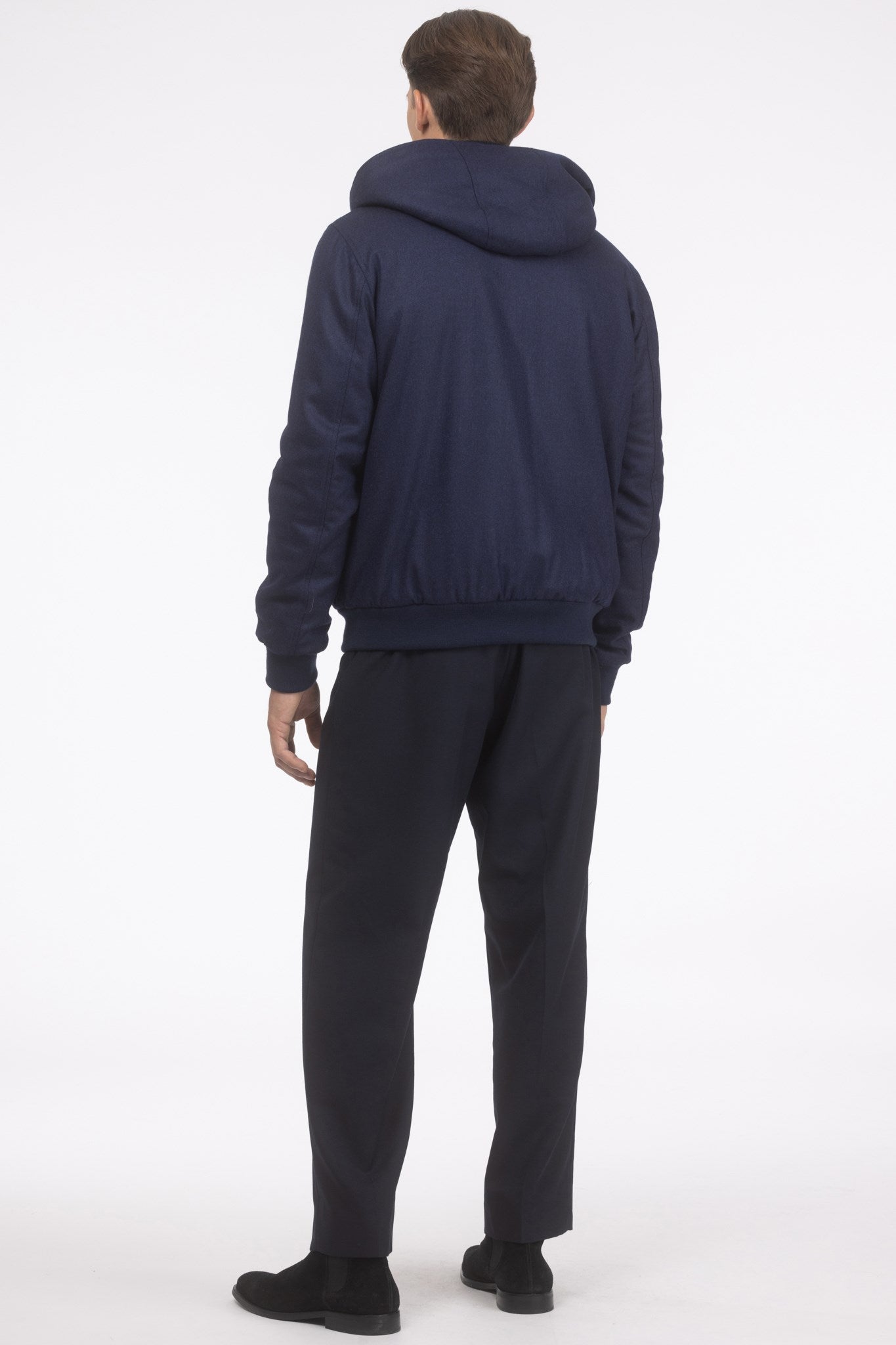 Men's Jacket Crafted From Loro Piana Cashmere and Wool with Select Shearling Lamb Lining