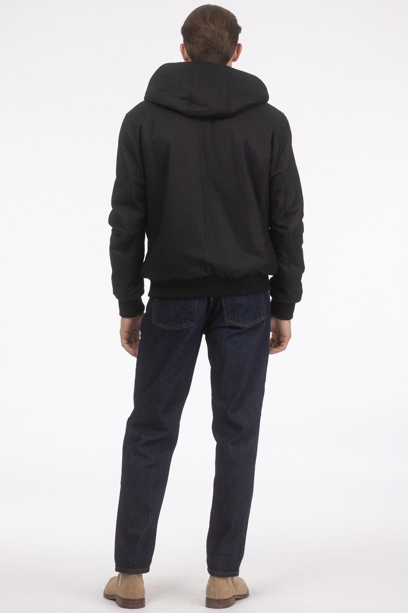 Men's Jacket Crafted From Loro Piana Cashmere and Wool with Select Shearling Lamb Lining