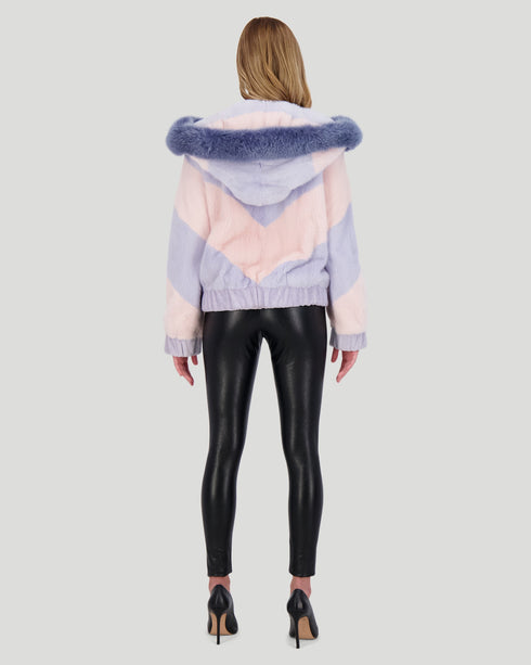Mink Jacket With Fox Trim