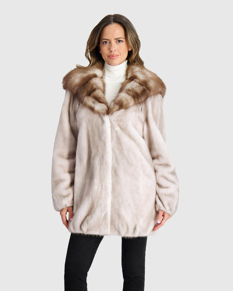 ジャケット・アウター DASCO/mink fur coat Lot - DASCO BROWN MINK FUR COAT