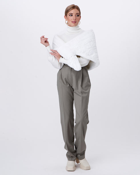 Mink Knit Pull Through Shawl