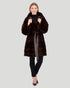 Mink Stroller With Leather Belt
