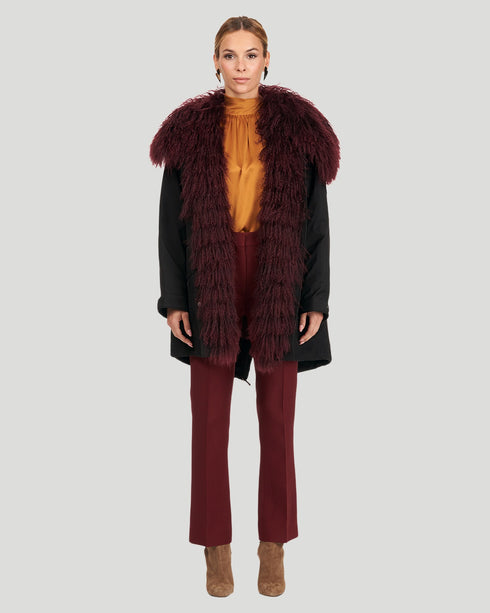 Parka With Lamb Trim