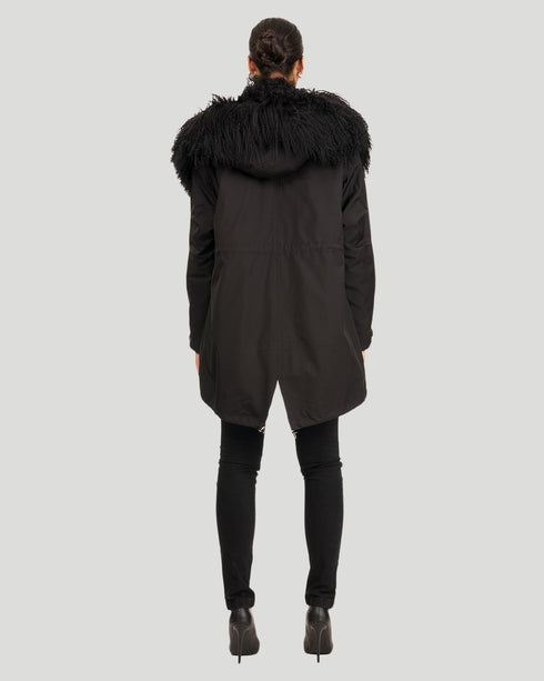 Parka With Lamb Trim