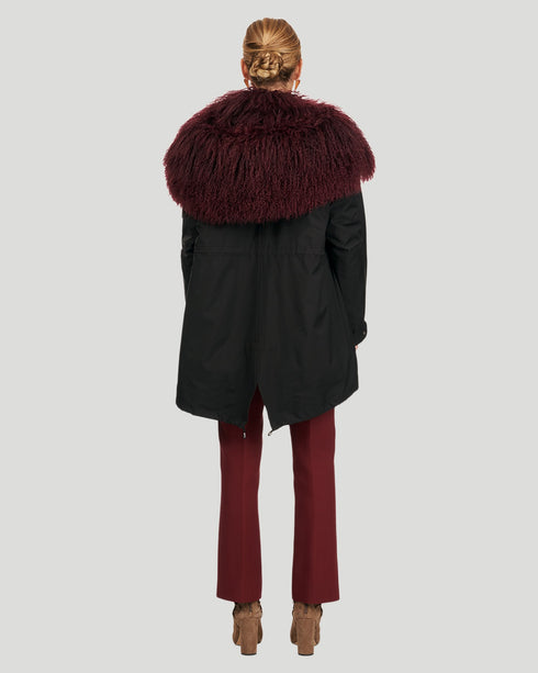 Parka With Lamb Trim