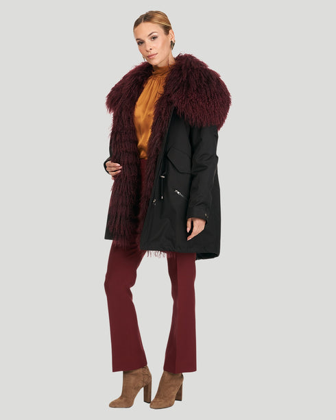 Parka With Lamb Trim