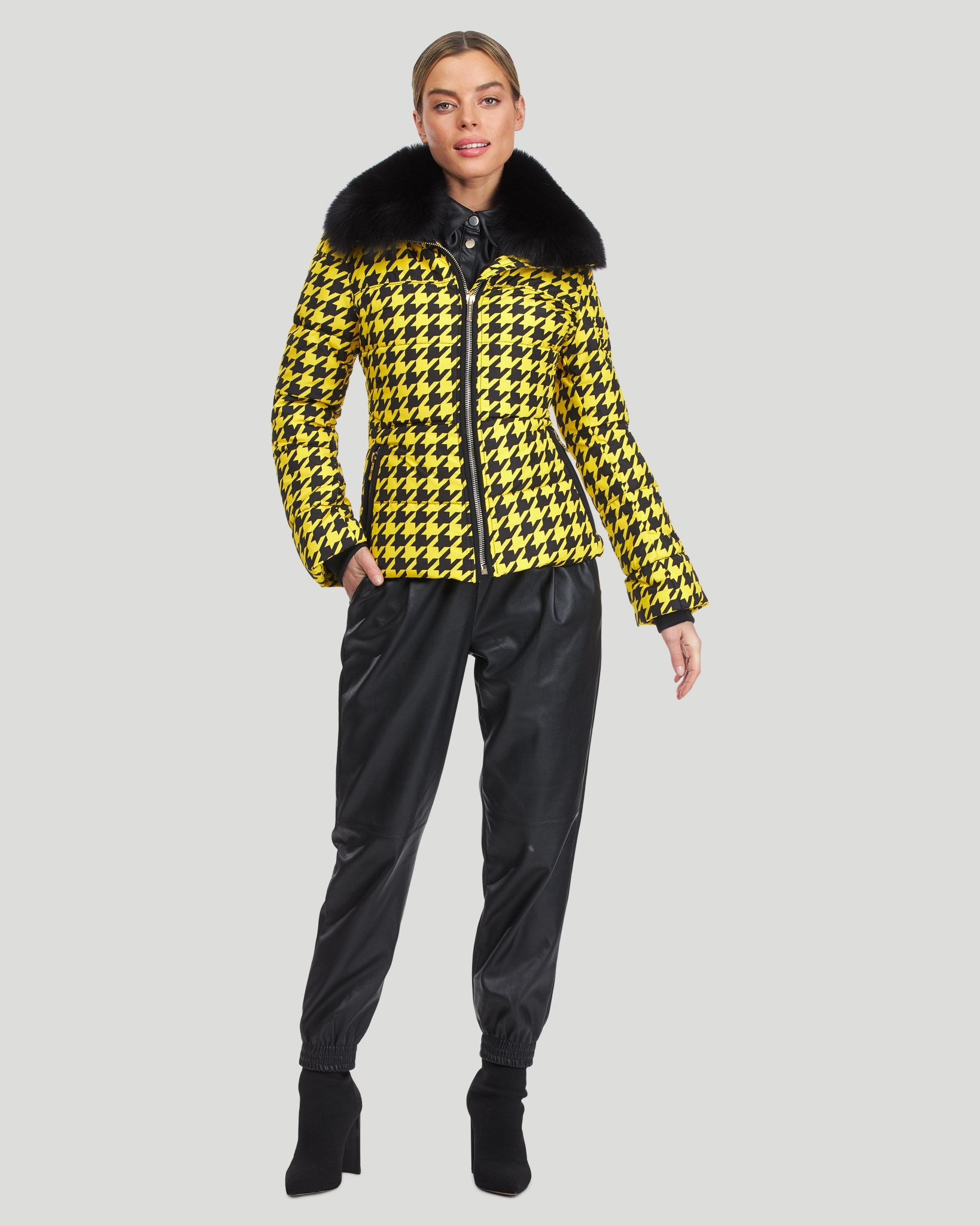 #Color_YELLOW/BLACK HOUNDSTOOTH