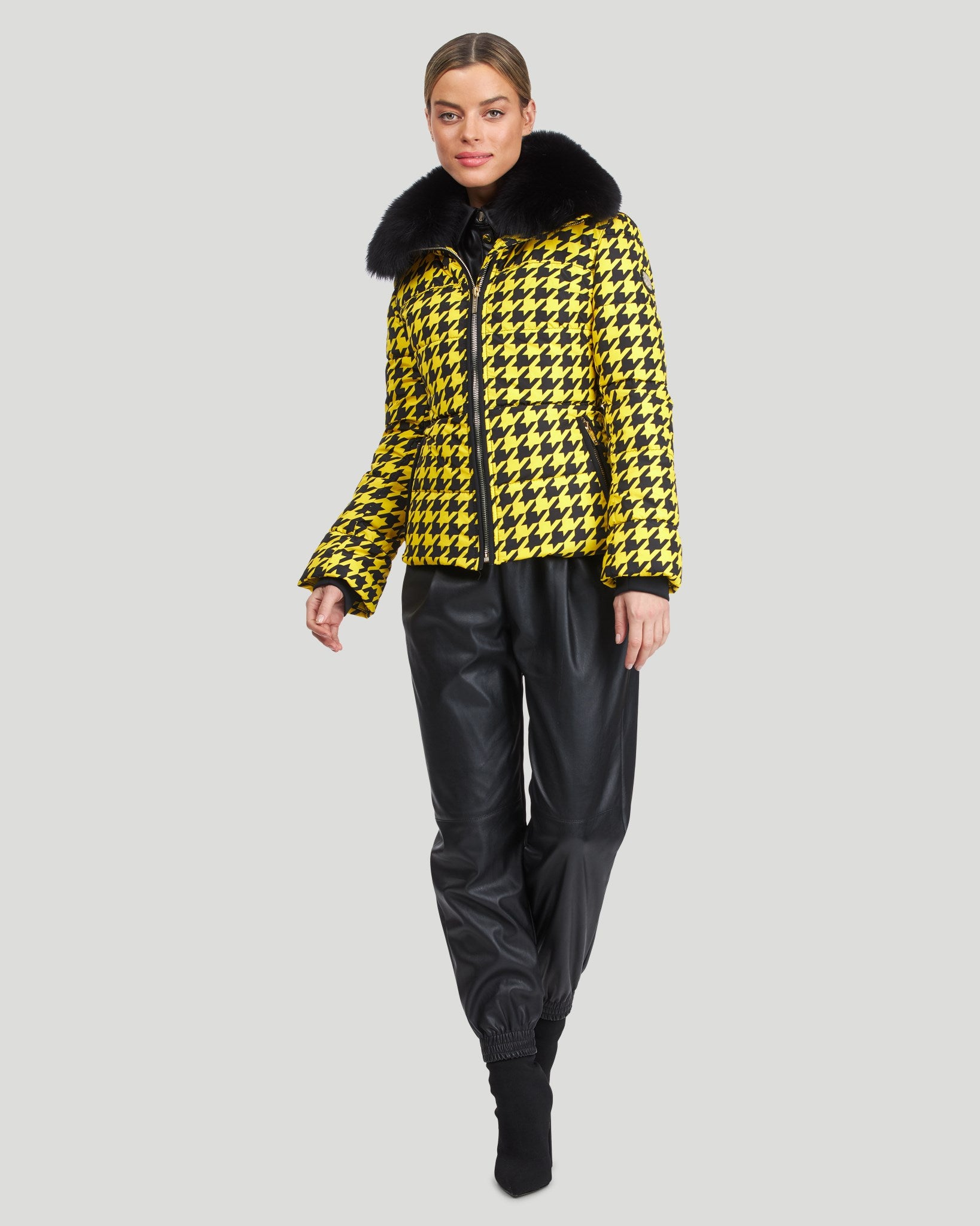 #Color_YELLOW/BLACK HOUNDSTOOTH