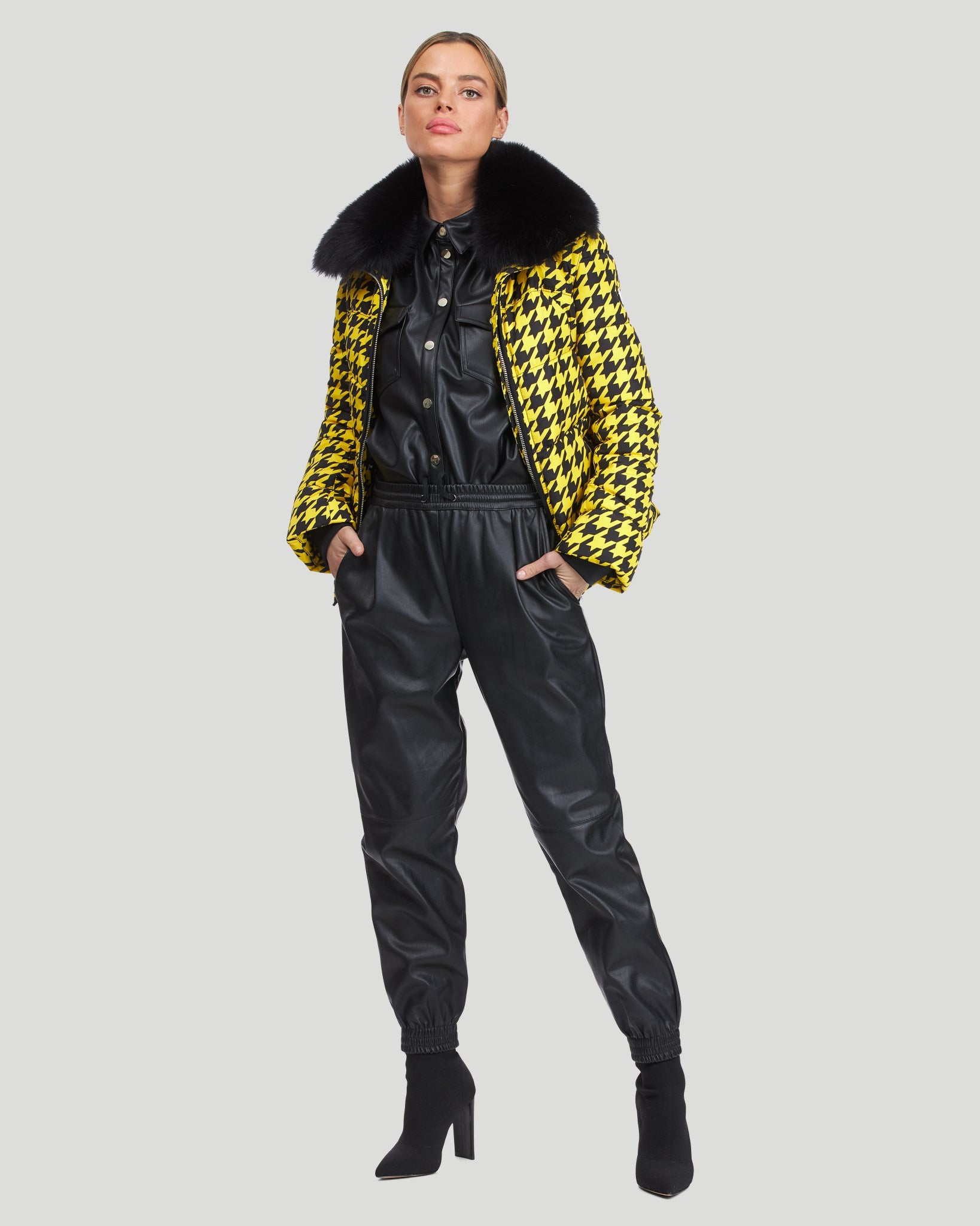 #Color_YELLOW/BLACK HOUNDSTOOTH