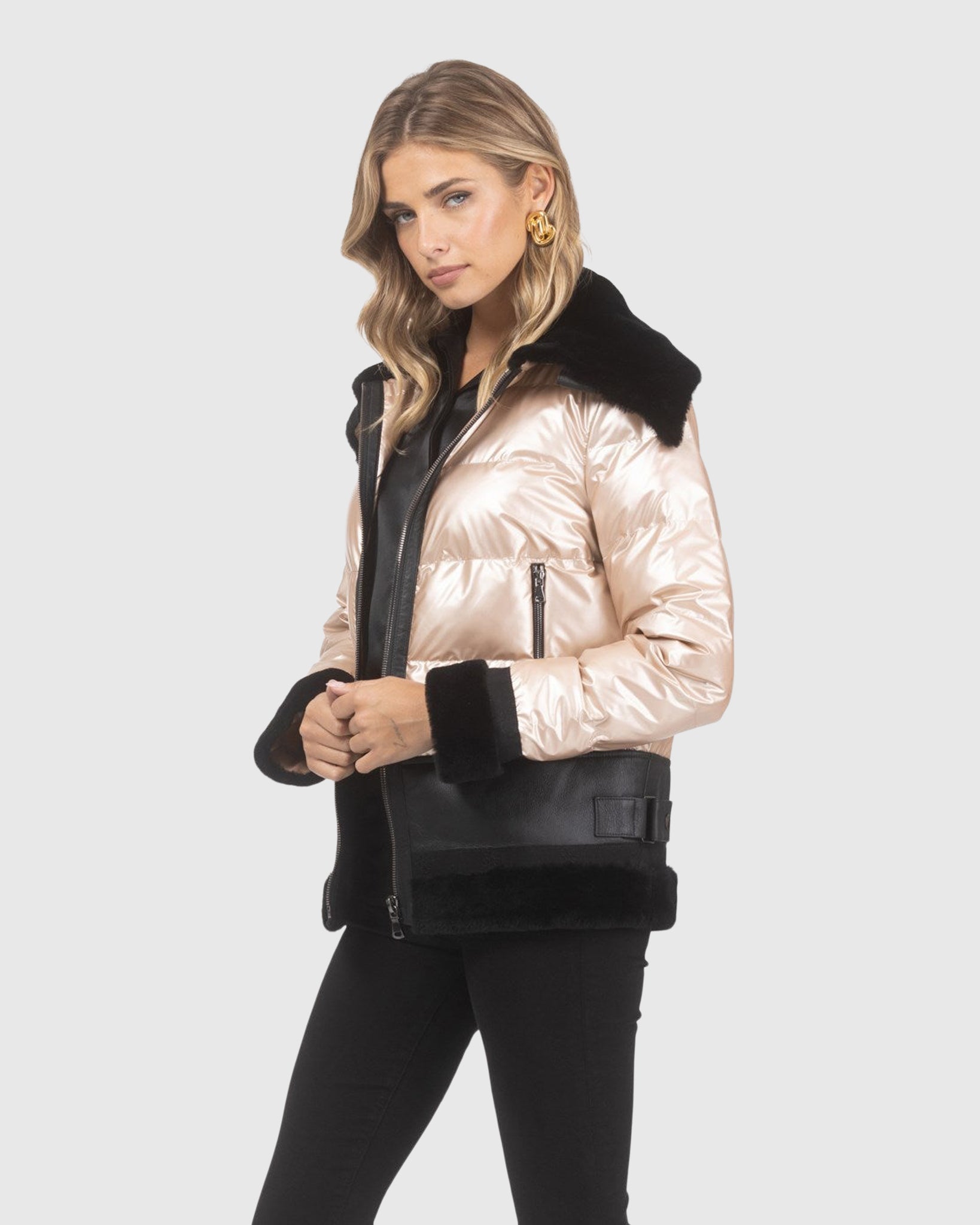 #Color_ROSE GOLD/BLACK