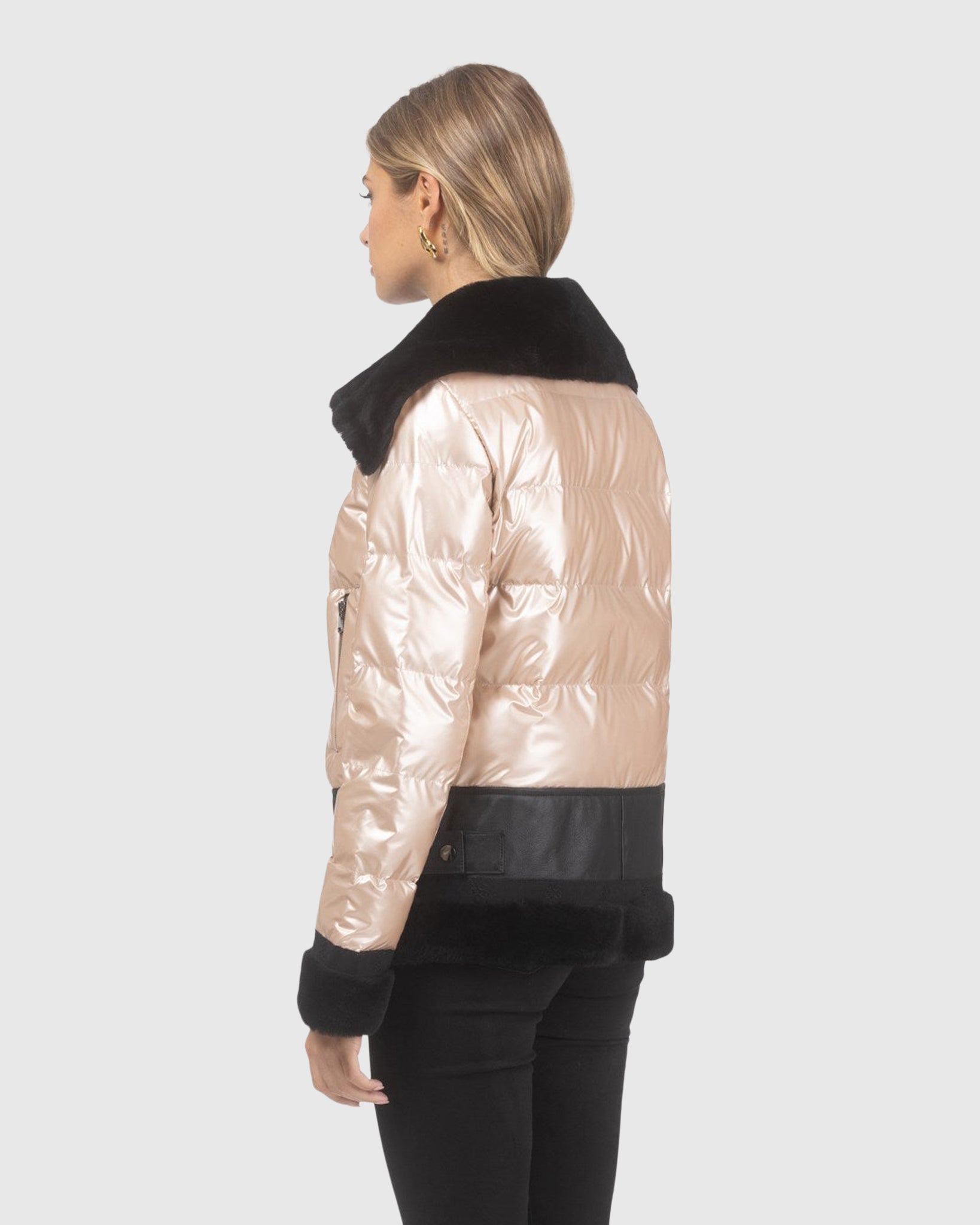 #Color_ROSE GOLD/BLACK
