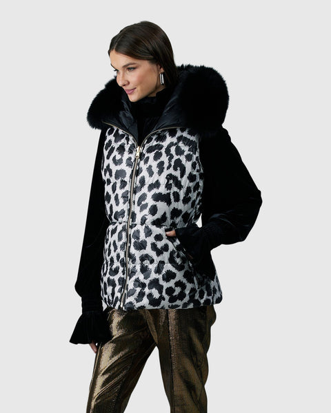 トップス Fur Liner Vest / Blue / MIKIOSAKABE Mens Zipper Front Hooded Reversible Vest in Minky Snow