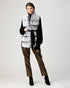Reversible Rex Rabbit Vest With Wool Back And Belt