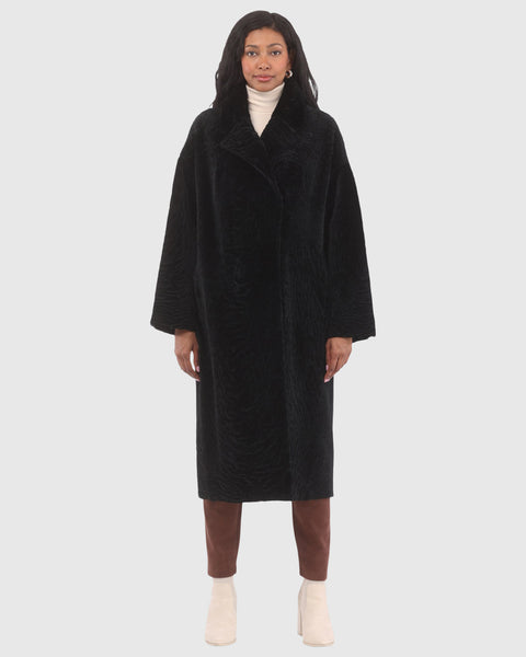 【PORTERNA】Nein shearling short coat KK200536_COGNACBLACK_1_1_grand