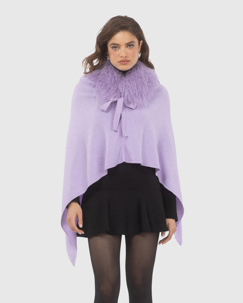 【土日限定セール】RIM.ARK Cashmere blend poncho Select Cashmere and Merino Wool Blend Poncho with Select