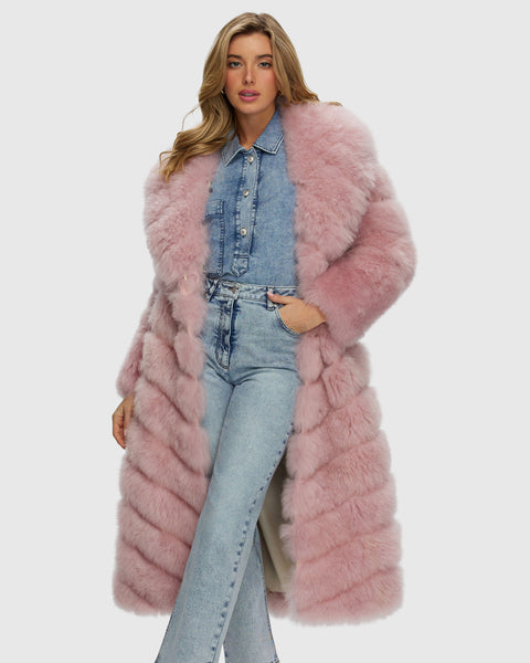 Select Cashmere Goat Diagonal Coat