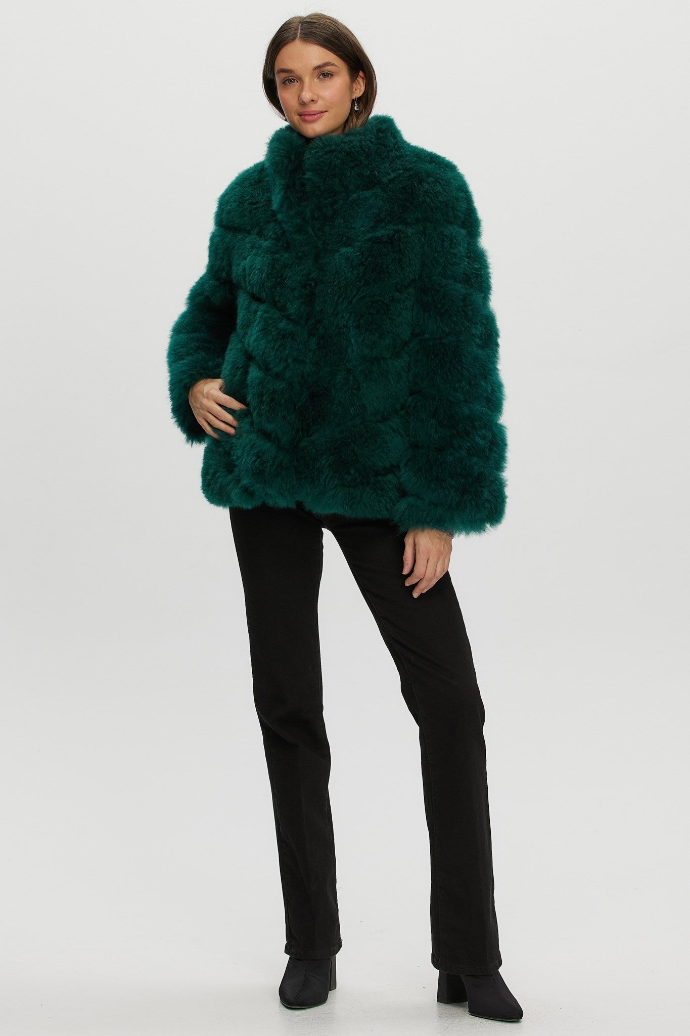 Select Cashmere Goat Diagonal Jacket