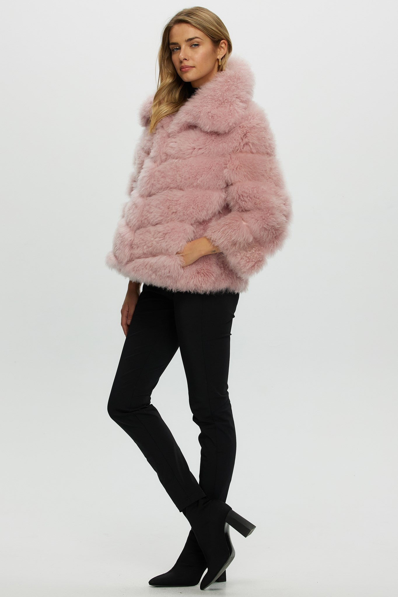 Select Cashmere Goat Diagonal Jacket