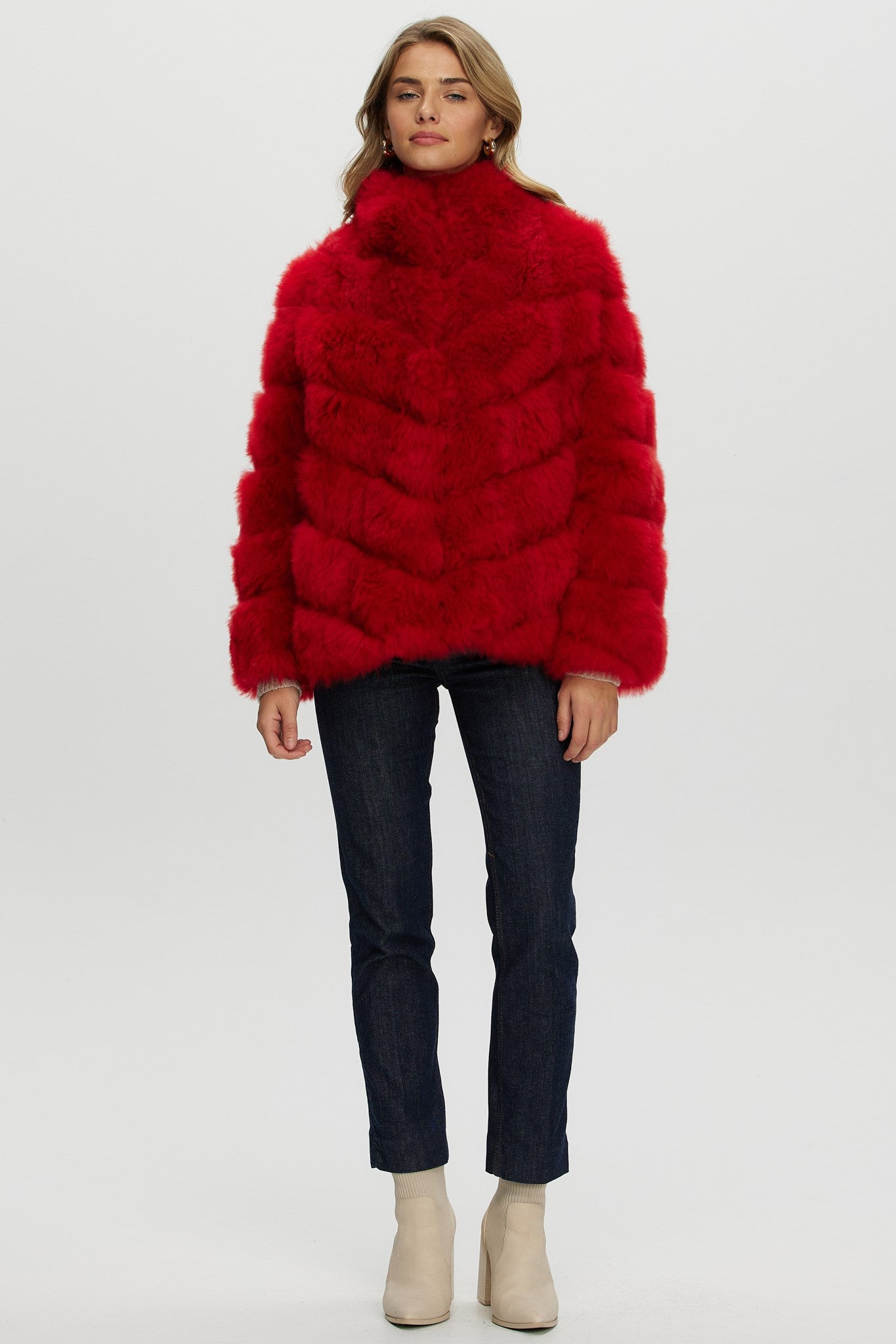 Select Cashmere Goat Diagonal Jacket